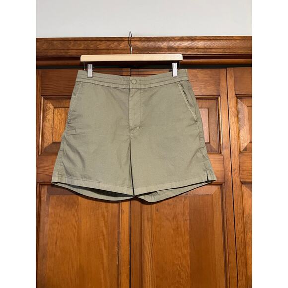 NWT Madewell Men's The Weekend Shorts Elastic Waist Regular Fit Sagebrush SZ 31 - Picture 2 of 16